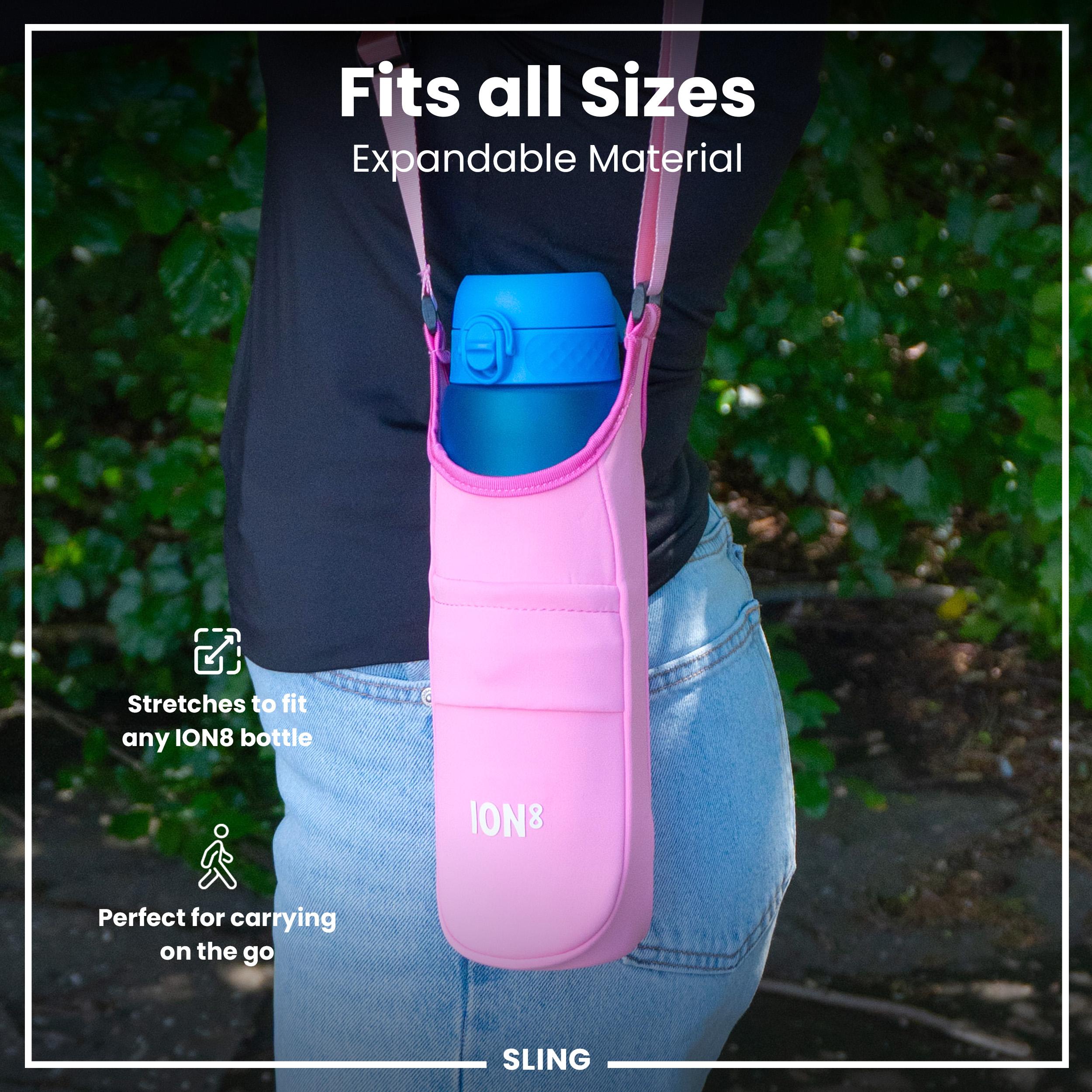 Lightweight, Sling Bottle Bag, Pink