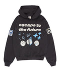 Broken Planet Market Escape To the Future Hoodie - Soot Black