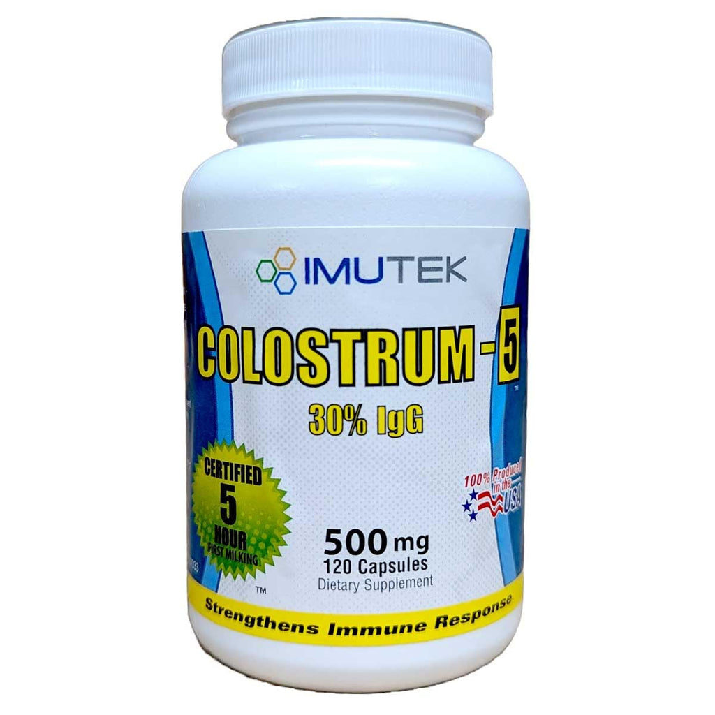 ImuTek Colostrum Powder – 120 Capsules | Pure Bovine Colostrum