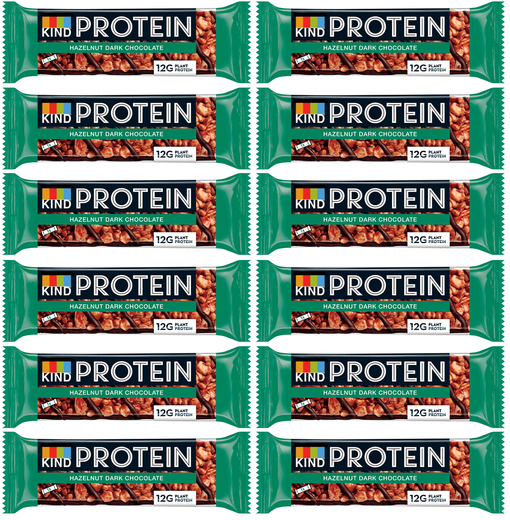 12 x Kind Protein Hazelnut Dark Chocolate 50G