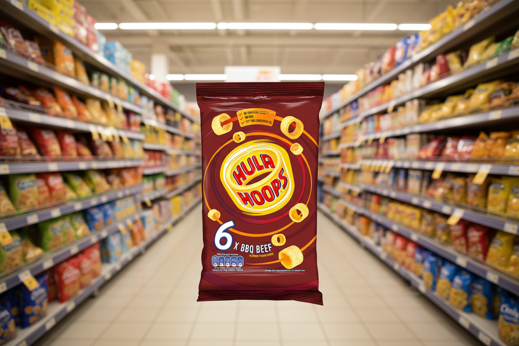 30 x Hula Hoops Bbq Beef 6pk - 6X24GM