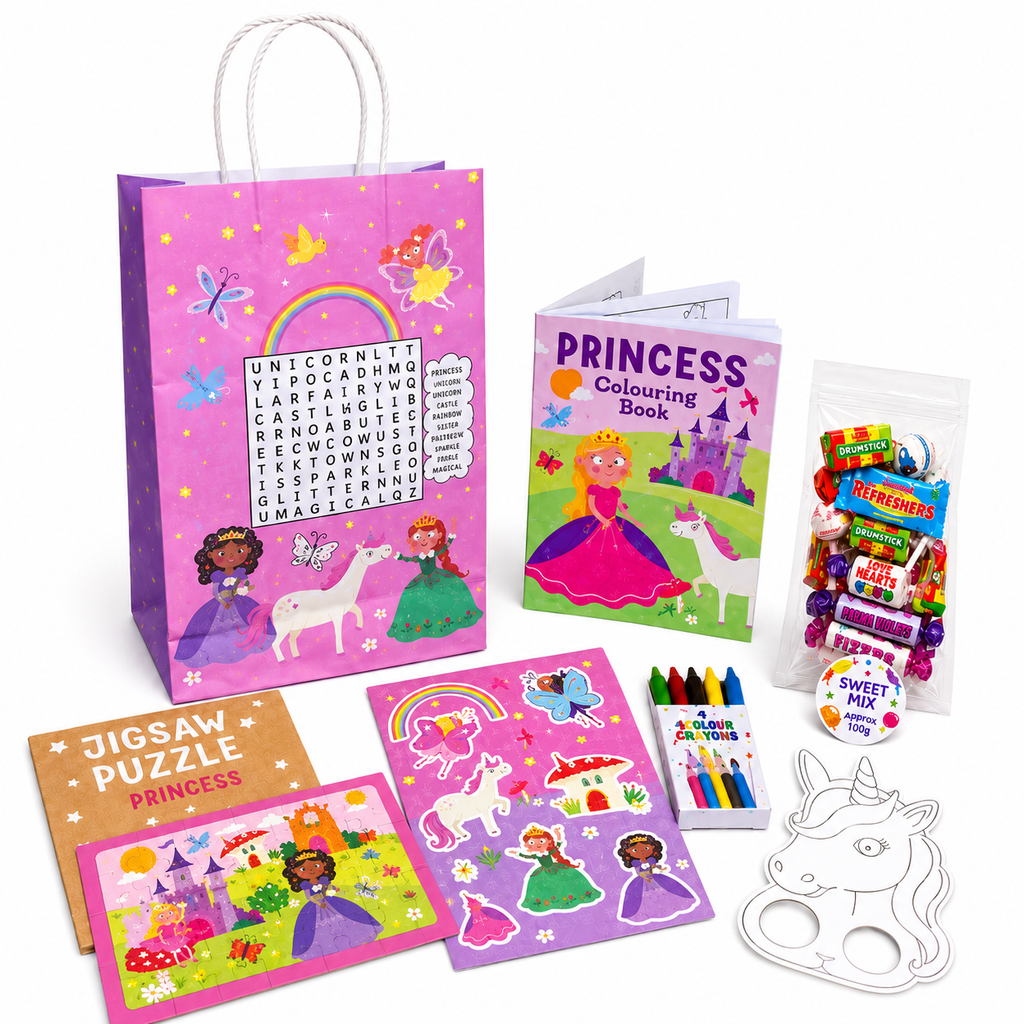 Kids Themed Party Bags (Optional 150g Sweets)