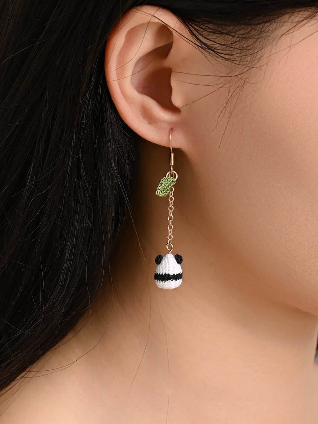 Chubby Panda Micro Earrings