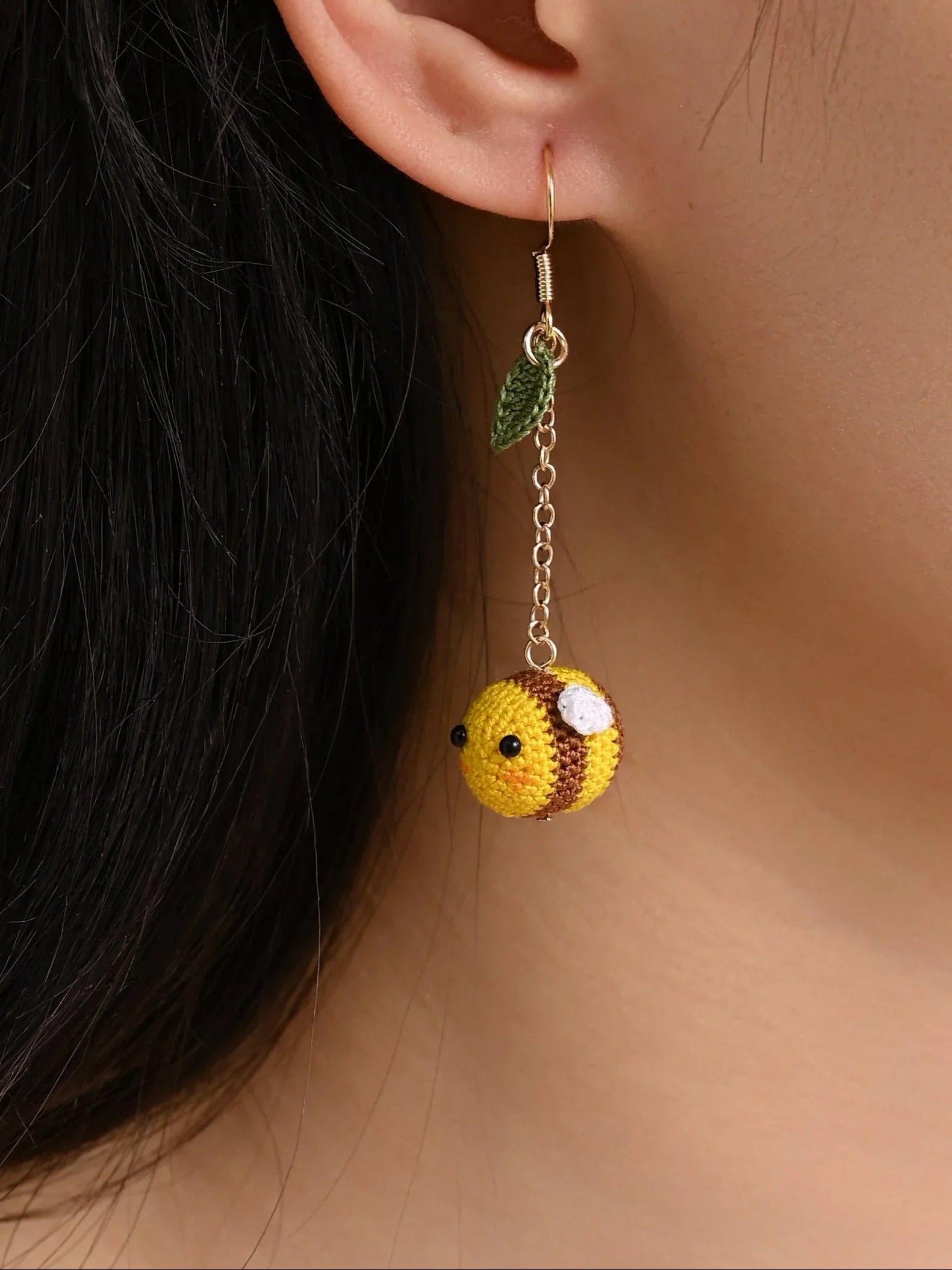 Tiny Bee Micro Earrings