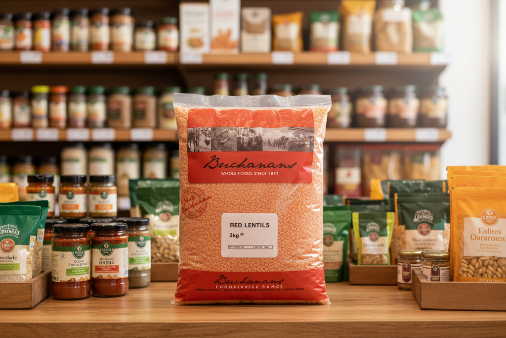 4 x Buchanans Red Lentils 3Kg