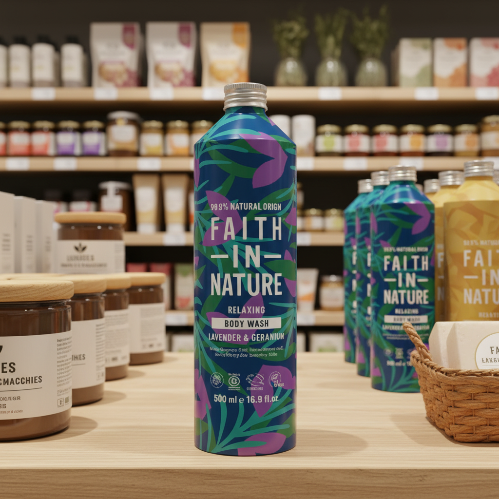 Faith In Nature Lav & Ger Bodywash(Alumin Bot) - 500ml