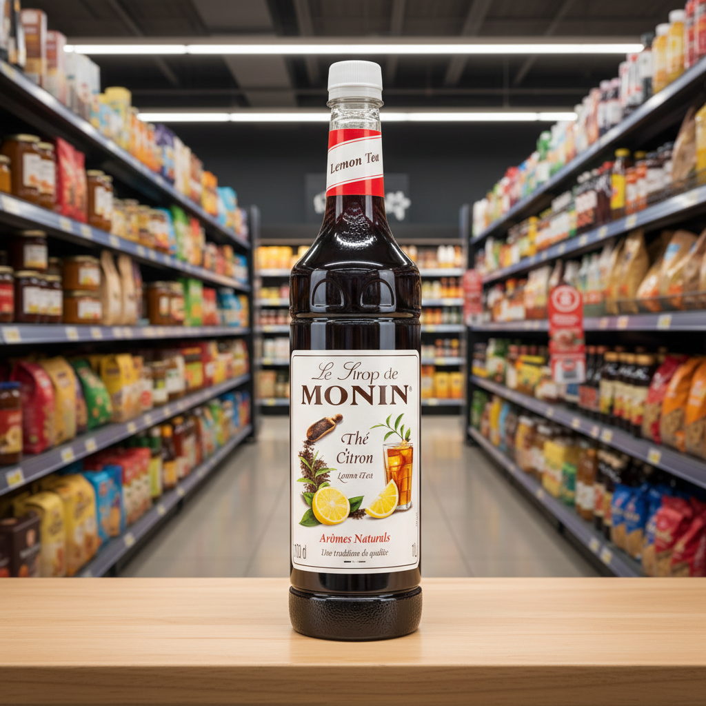 4 x Monin Lemon Tea Syrup 1Lt