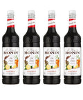 4 x Monin Lemon Tea Syrup 1Lt