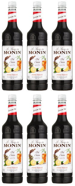 6 x Monin Lemon Tea Syrup 1Lt