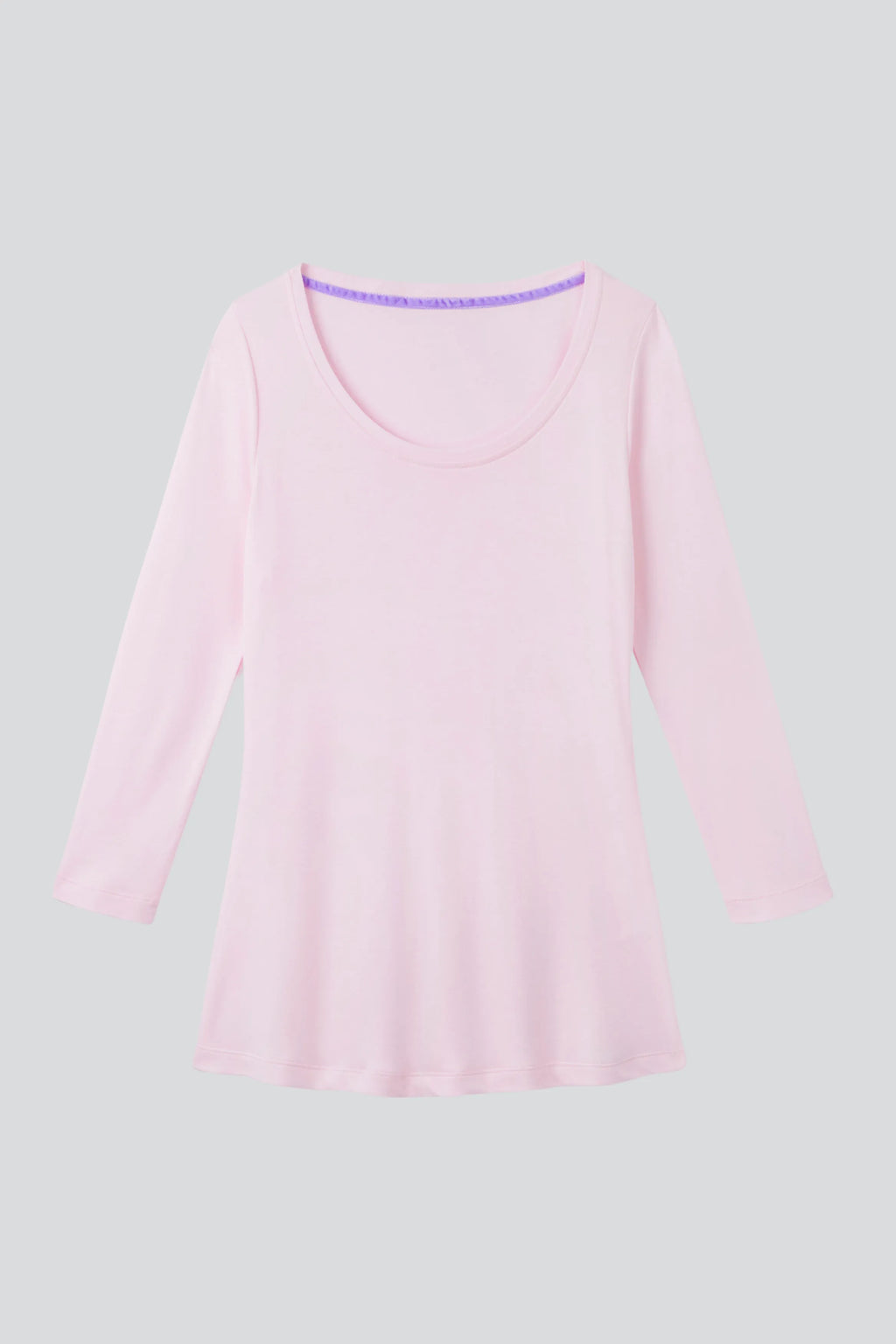 3/4 Sleeve Scoop Neck Cotton Modal T-Shirt
