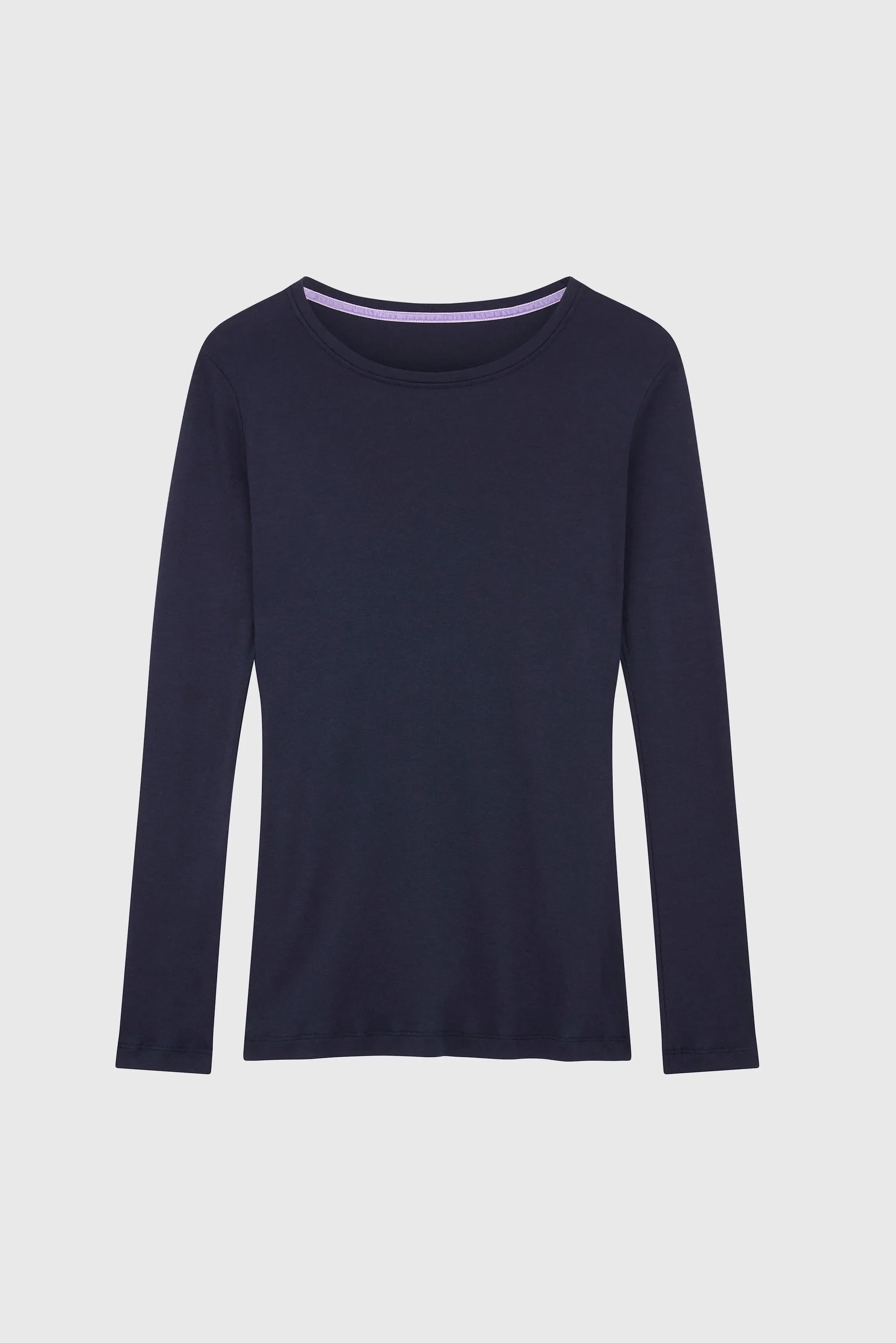 Long Sleeve Crew Neck Cotton Modal T-shirt