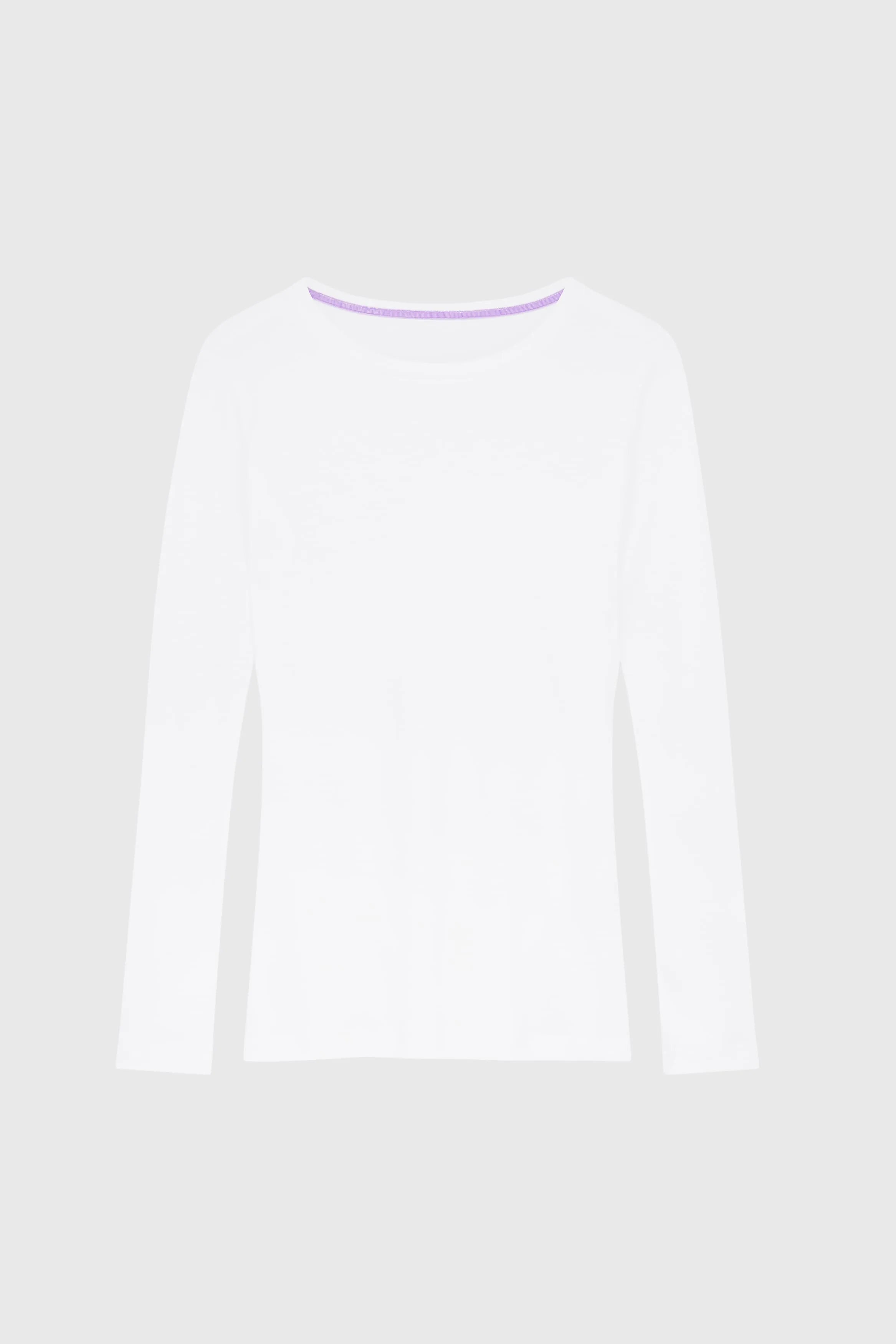 Long Sleeve Crew Neck Cotton Modal T-shirt