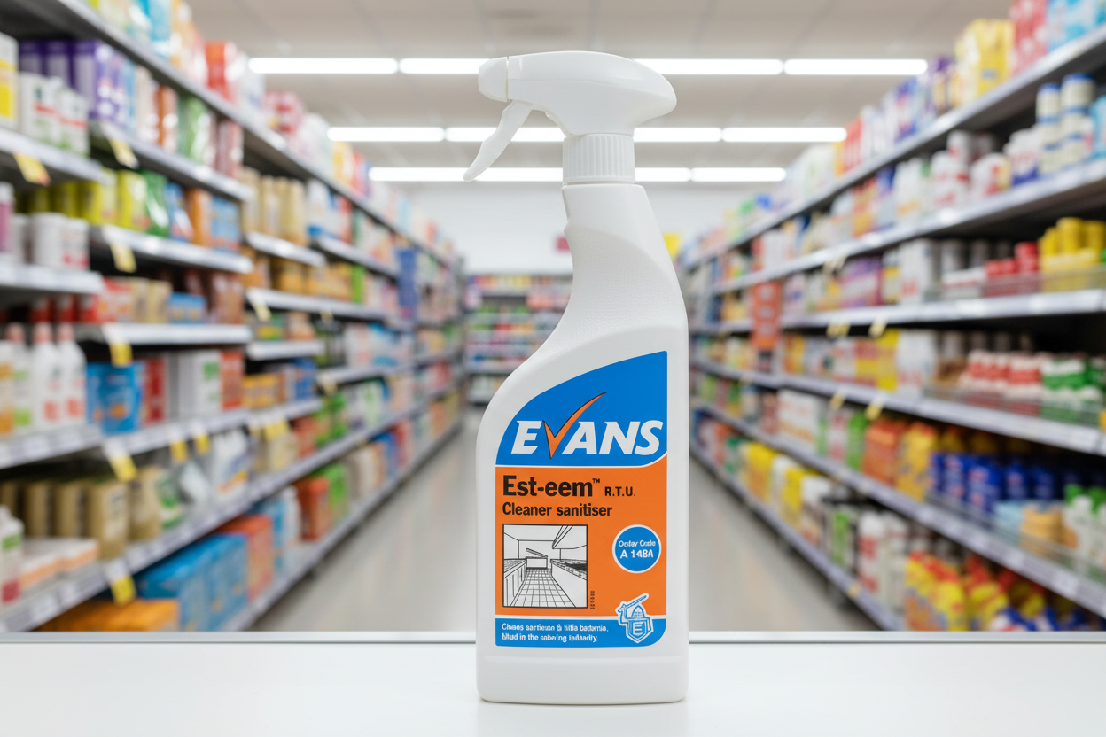 6 x Evans Est Sanitiser Kitchen