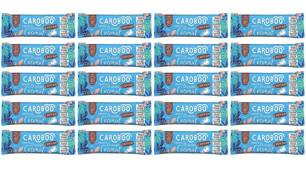 20 x Caroboo Coconut Carob Choc Bar - 35g