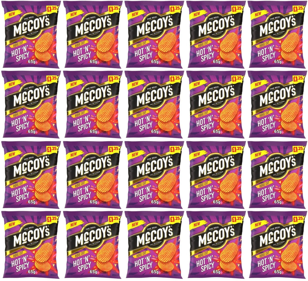 20 x Mccoys Hot N Spicy - 65GM