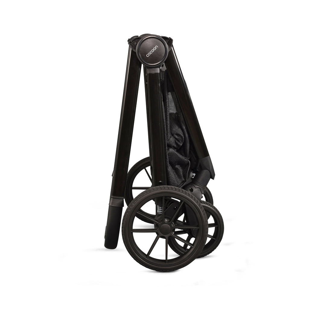 Mee-Go Cocoon Travel System with EVO Spin Car Seat and ISOFIX Base – Liquorice