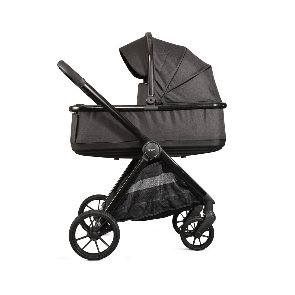 Mee-Go Cocoon Travel System with EVO Spin Car Seat – Liqourice