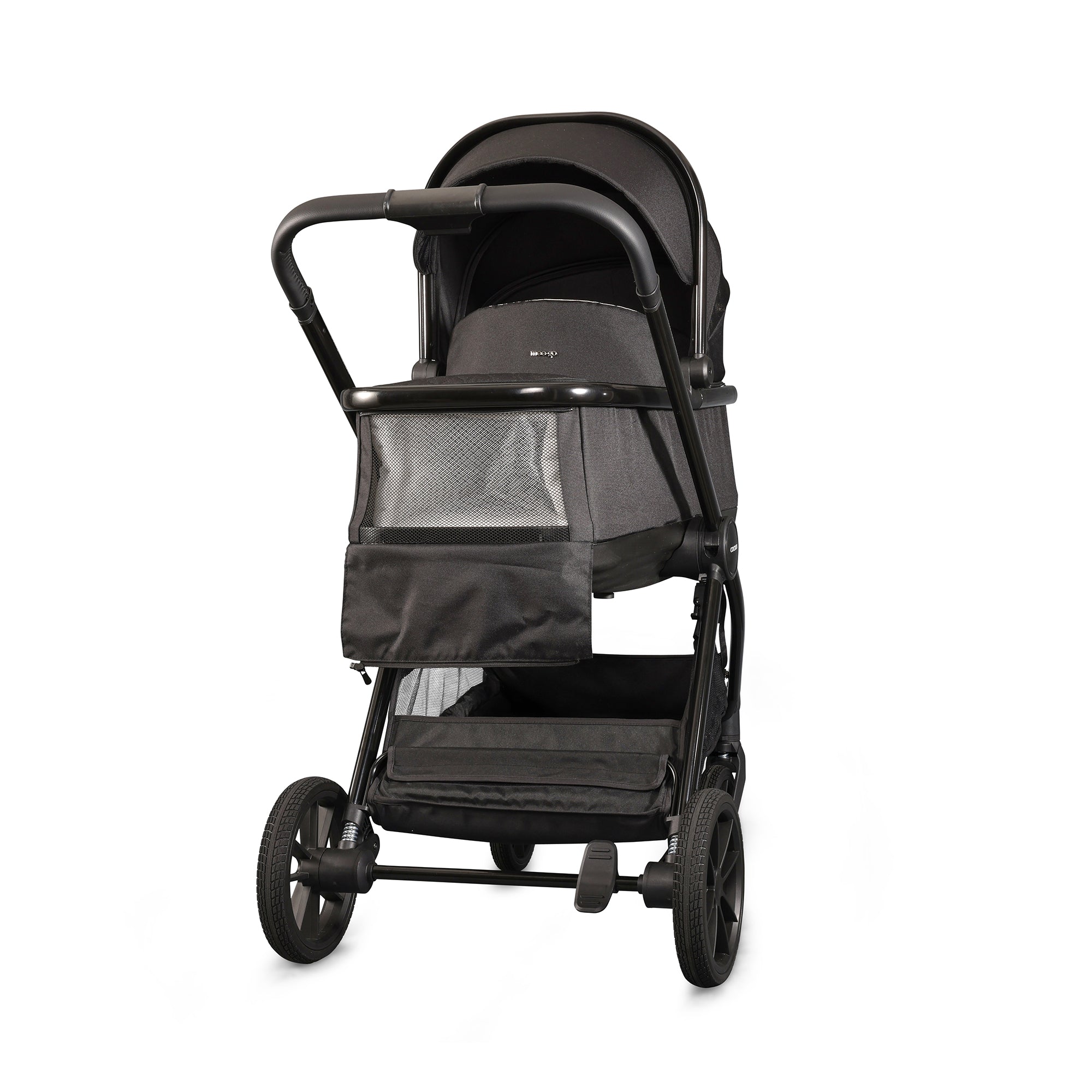 Mee-Go Cocoon Travel System with EVO Spin Car Seat and ISOFIX Base – Liquorice