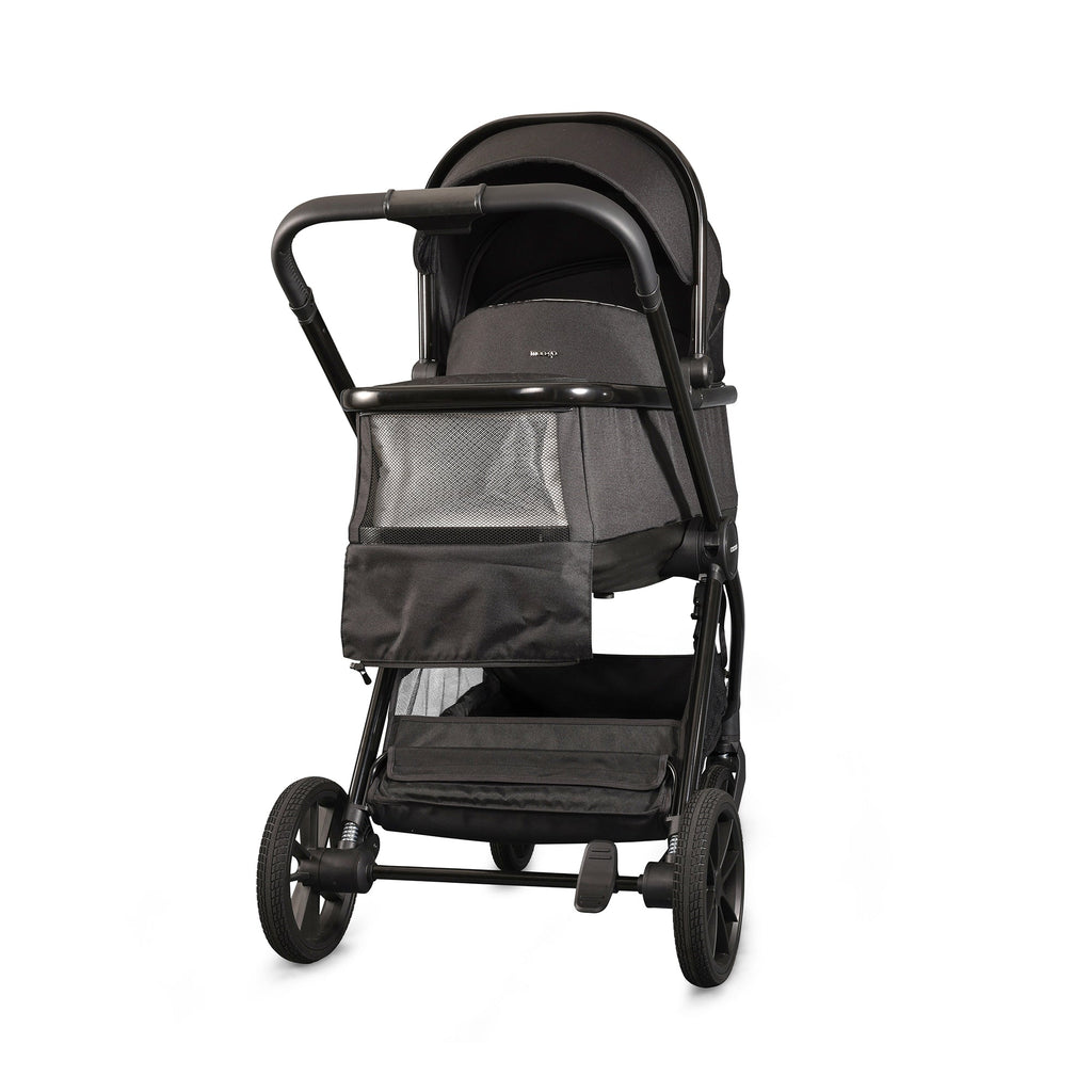 Mee-Go Cocoon Travel System with EVO Spin Car Seat and ISOFIX Base – Liquorice