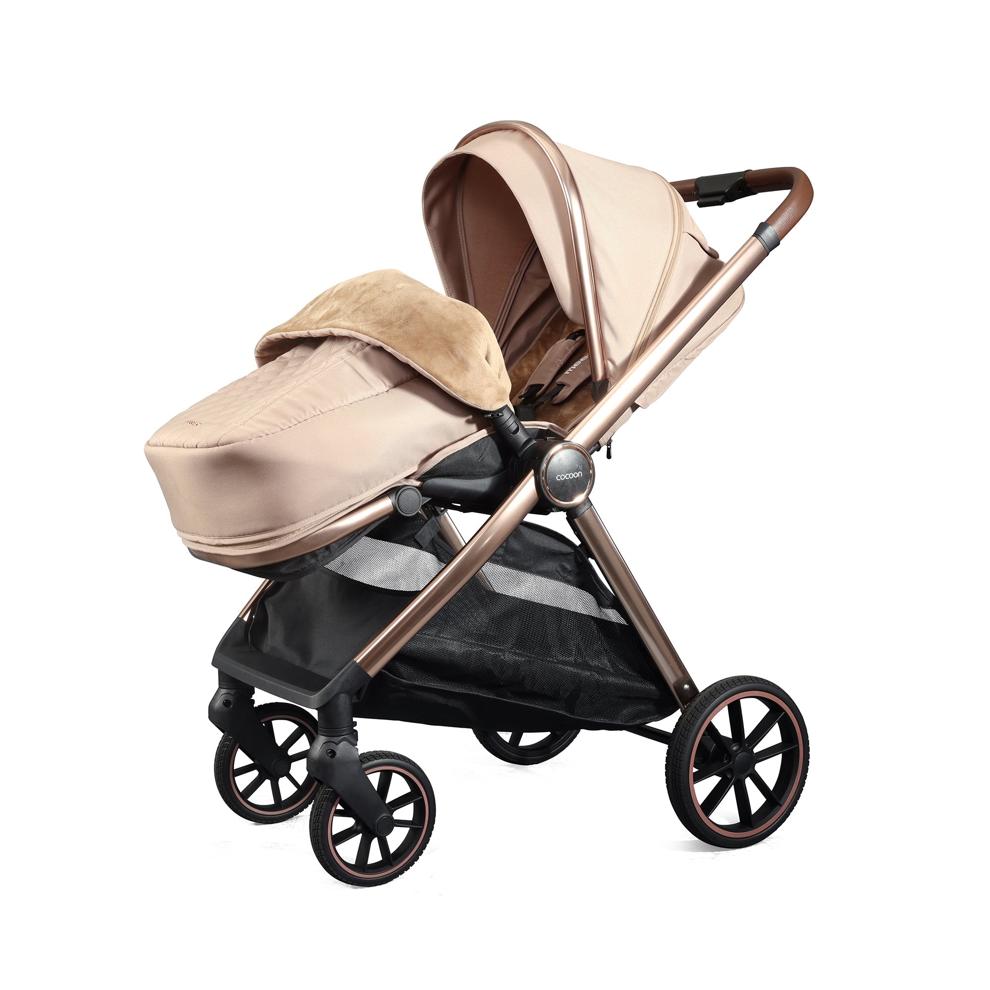 Mee-Go Cocoon Pushchair with Accessories - Toffee