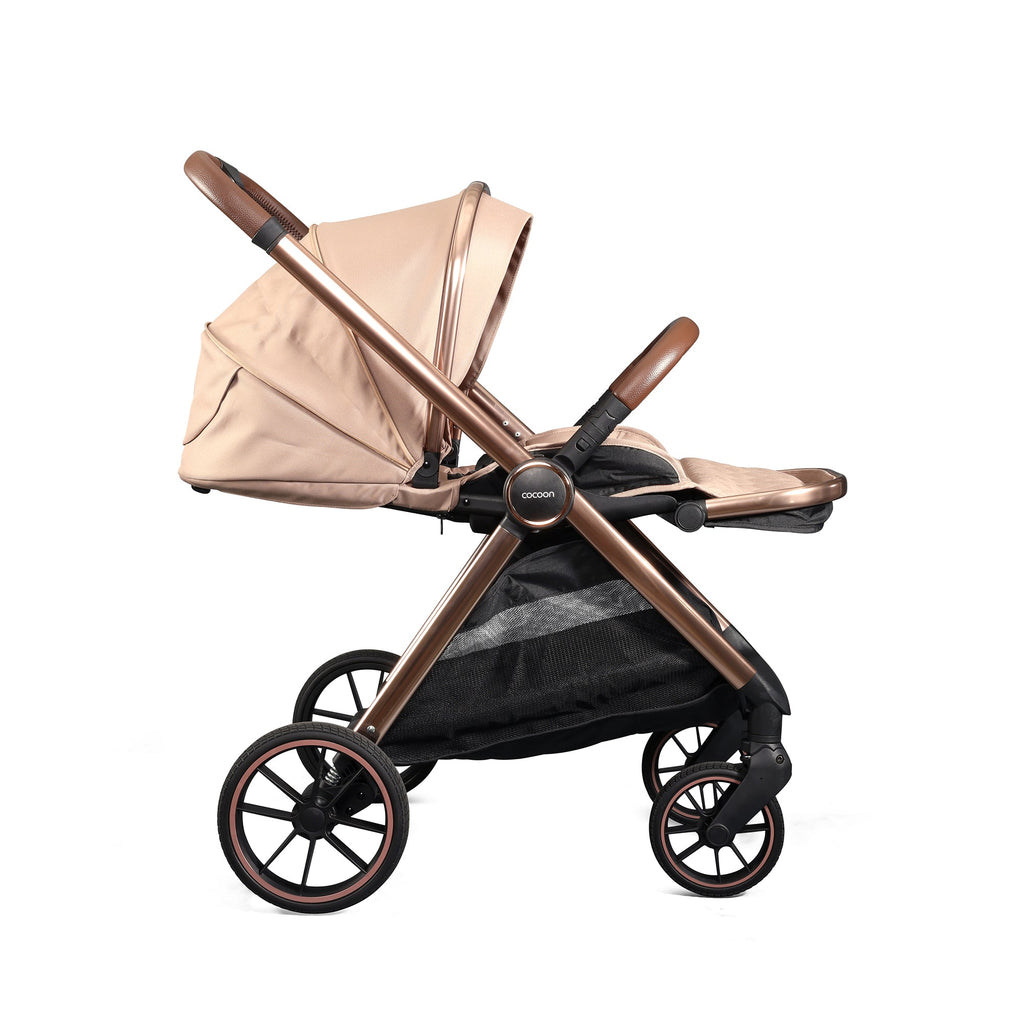 Mee-Go Cocoon Pushchair with Accessories - Toffee