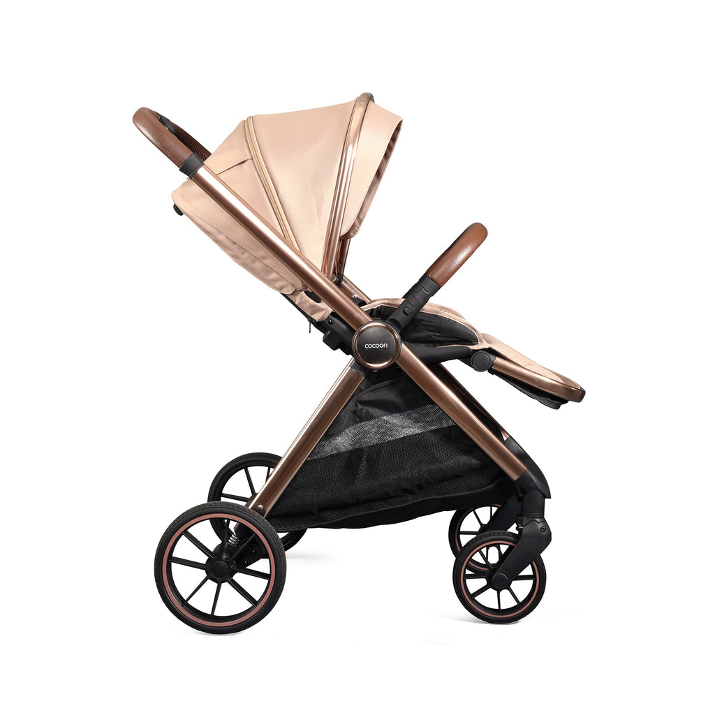 Mee-Go Cocoon Travel System with EVO Spin Car Seat – Toffee