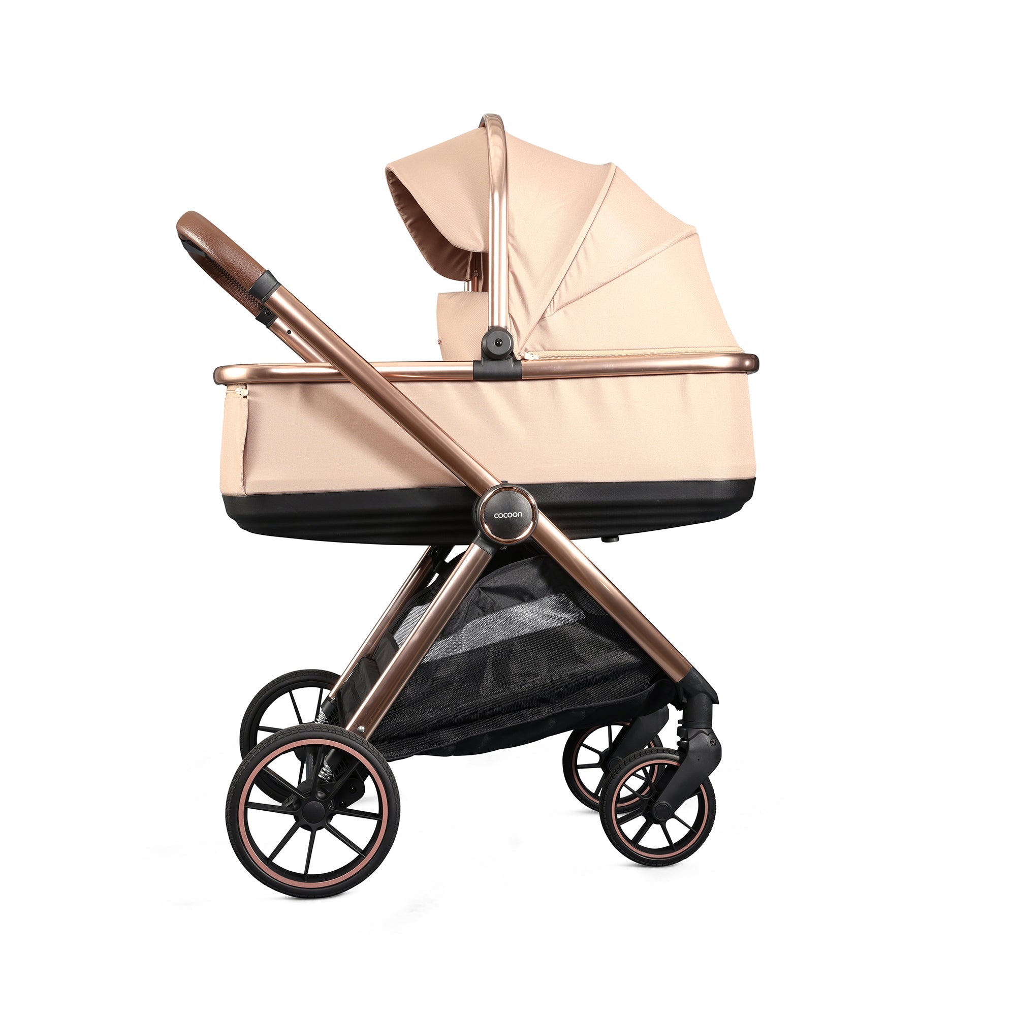 Mee-Go Cocoon Pushchair Bundle with Accessories - Toffee