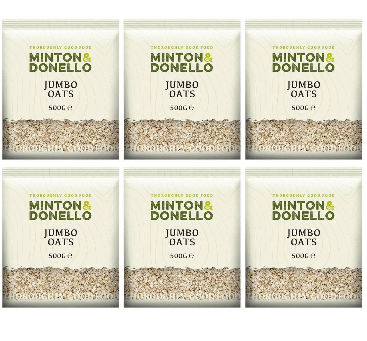 6 x Minton & Donello Jumbo Oats - 2kg