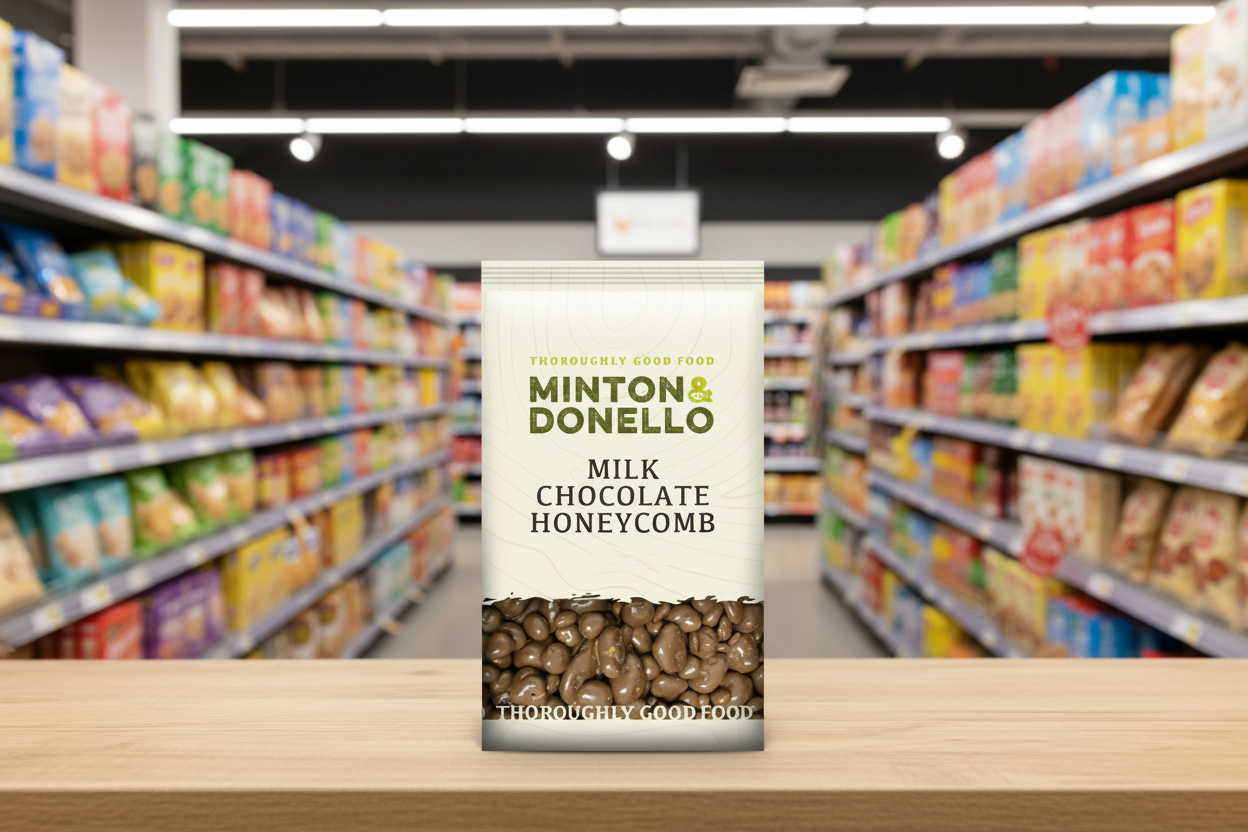 6 x Minton & Donello Milk Chocolate Honeycomb - 500g