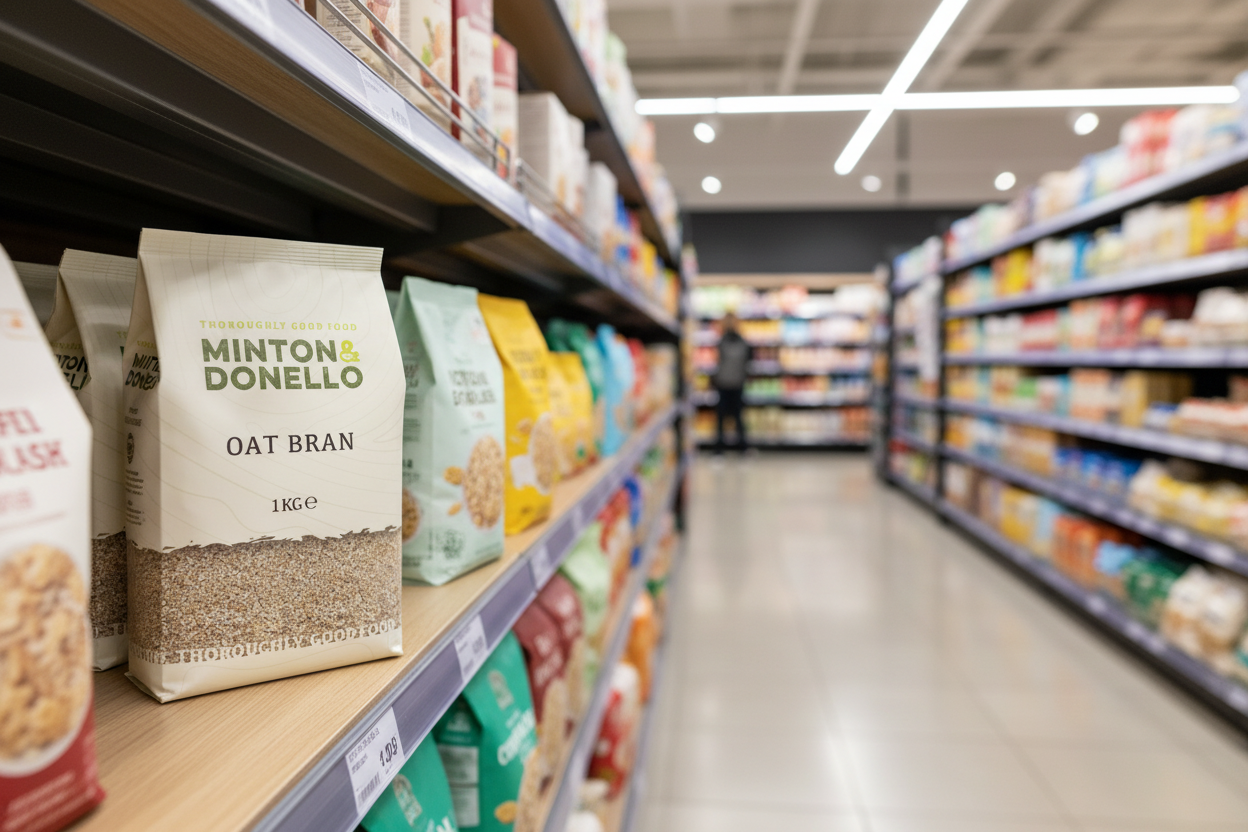 6 x Minton & Donello Oat Bran - 1000g