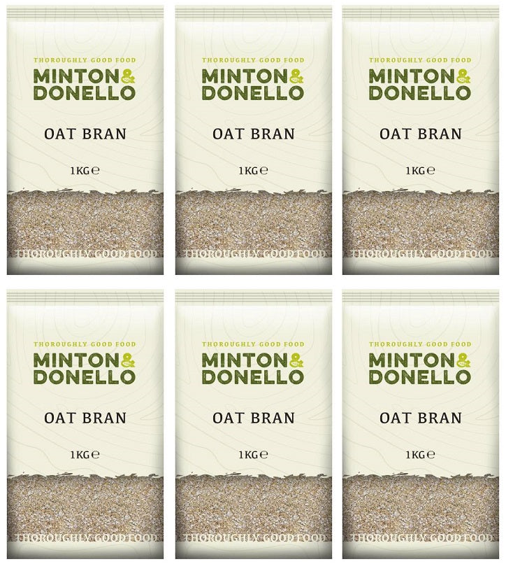 6 x Minton & Donello Oat Bran - 1000g
