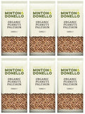 6 x Minton & Donello Organic Peanuts Paleskin - 500g