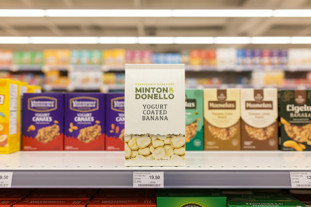 6 x Minton & Donello Yoghurt Coated Banana - 500g