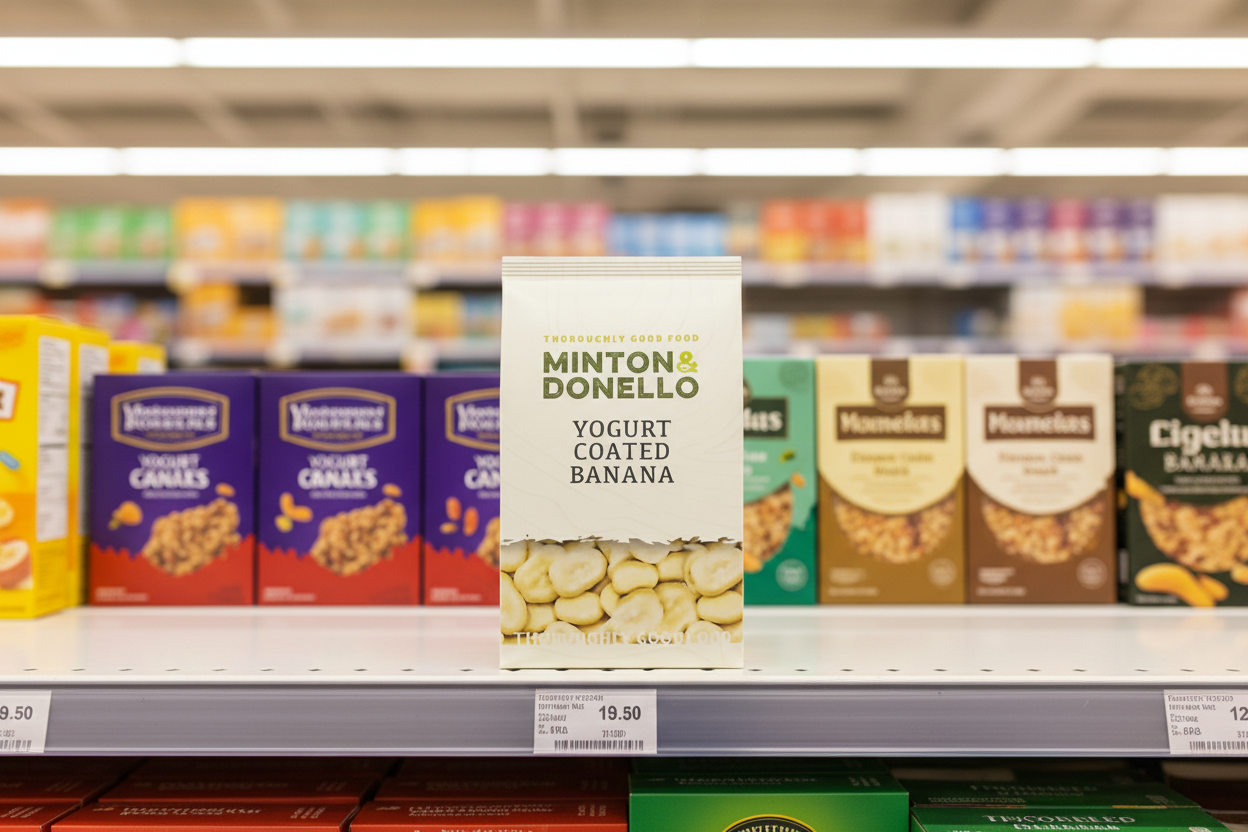 6 x Minton & Donello Yoghurt Coated Banana - 500g