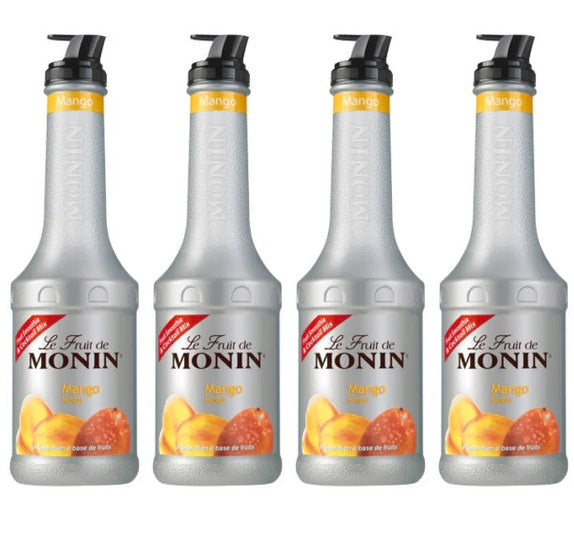 4 x Monin Mango Puree - 1 Litre