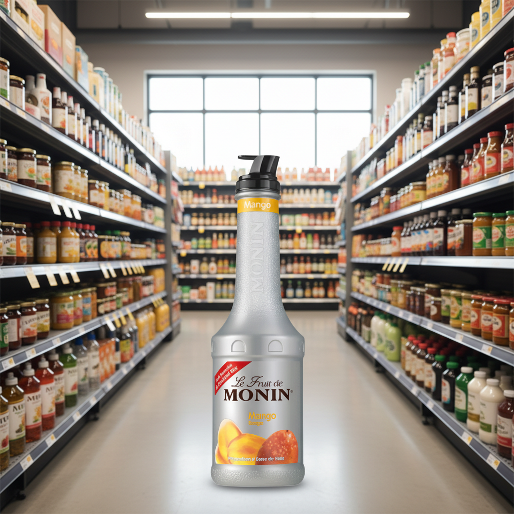 4 x Monin Mango Puree - 1 Litre