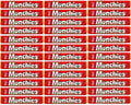 36 x Munchies Milk Chocolate Tube 52G