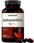 NatureBell Astaxanthin 12mg, 240 Softgels – AstaX Antioxidant Support
