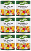 6 x Newforge Fruit Cocktail In Light Syrup 2.5Kg
