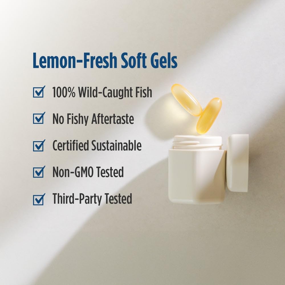 Nordic Naturals ProEFA 3-6-9 Lemon – 90 Soft Gels | 565 mg Omega-3 (EPA & DHA) + GLA | Non-GMO