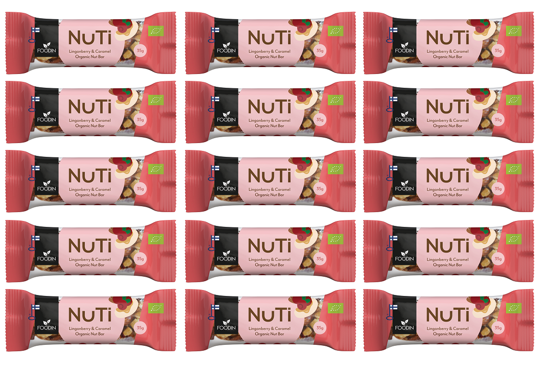 15 x Foodin NUTI Lingonberry & Cashew - 35g