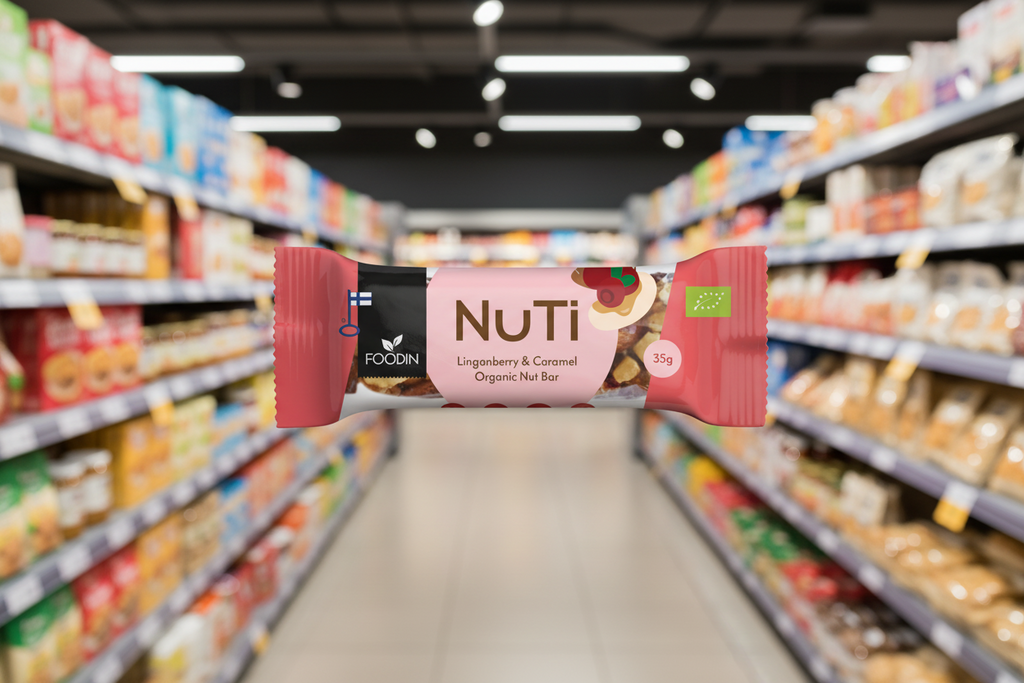 15 x Foodin NUTI Lingonberry & Cashew - 35g