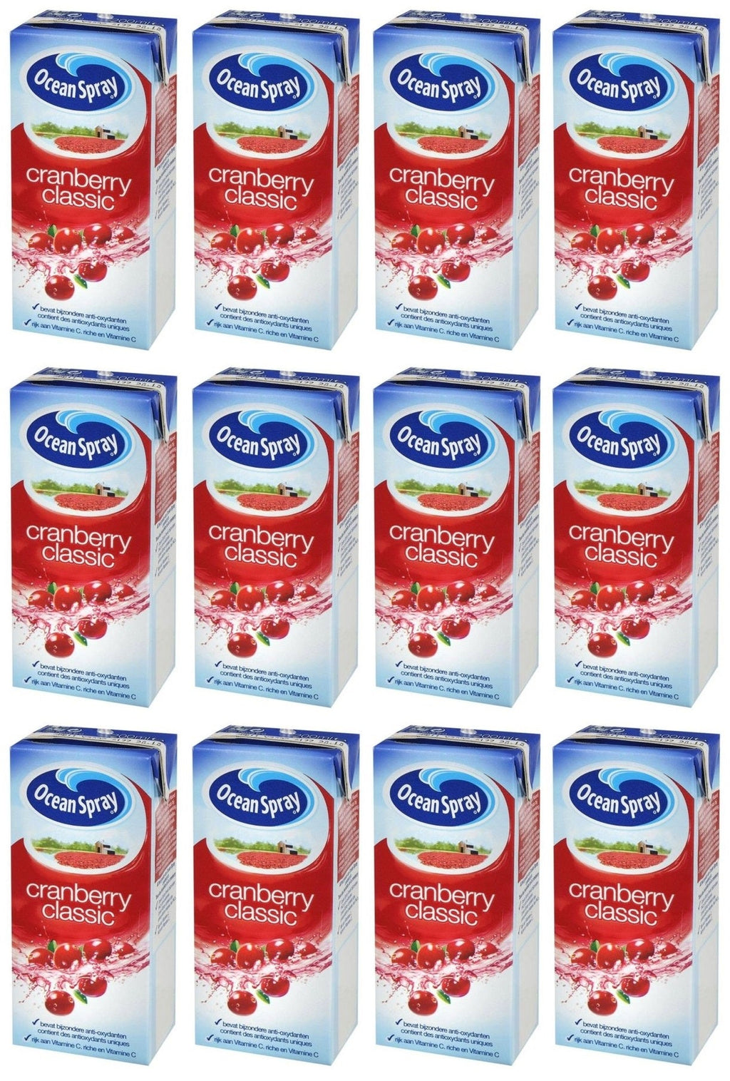 12 x Ocean Spray Cranberry Classic 1 Litre