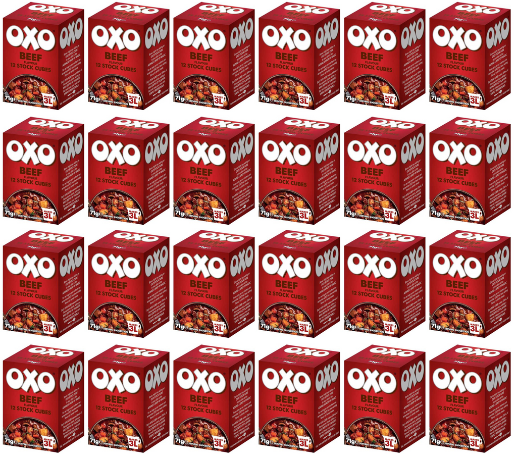 24 x Oxo 12 Beef Stock Cubes 71G