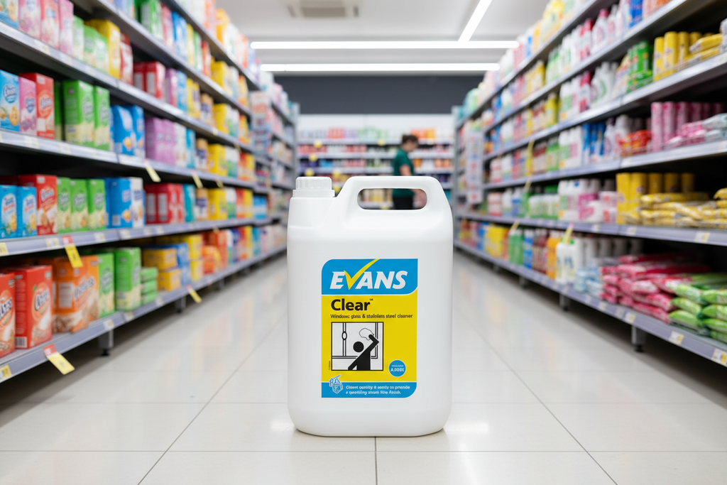 Evans Clear Glass Cleaner 5Lt