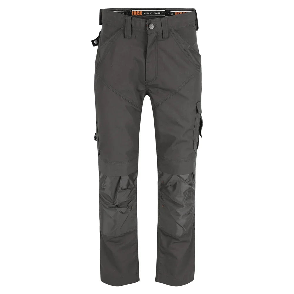 Herock Apollo Shortleg Multi Pocket Knee Pad Trousers Grey 30" Waist, 28" Leg