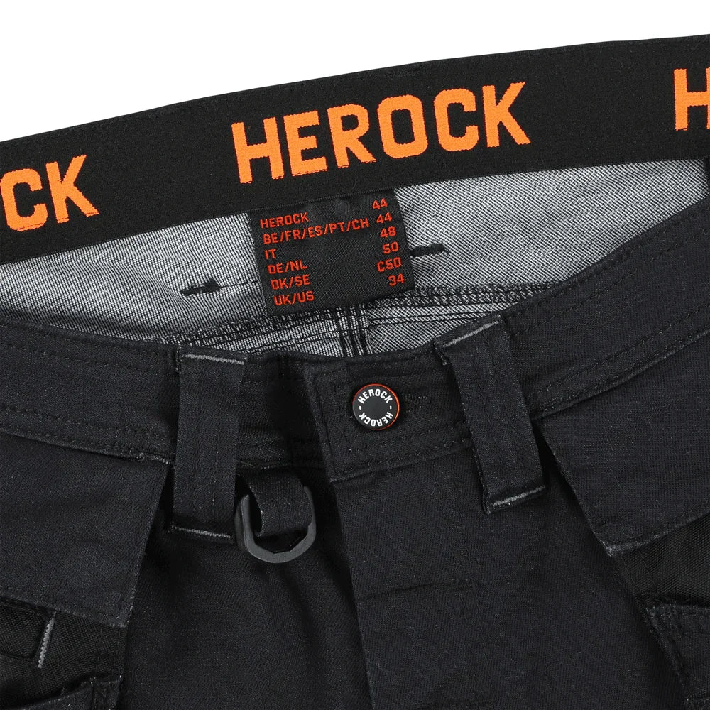 Herock Linx Short Leg Slim Fit Stretch Kneepad Detachable Holster Pocket Jeans Trouser