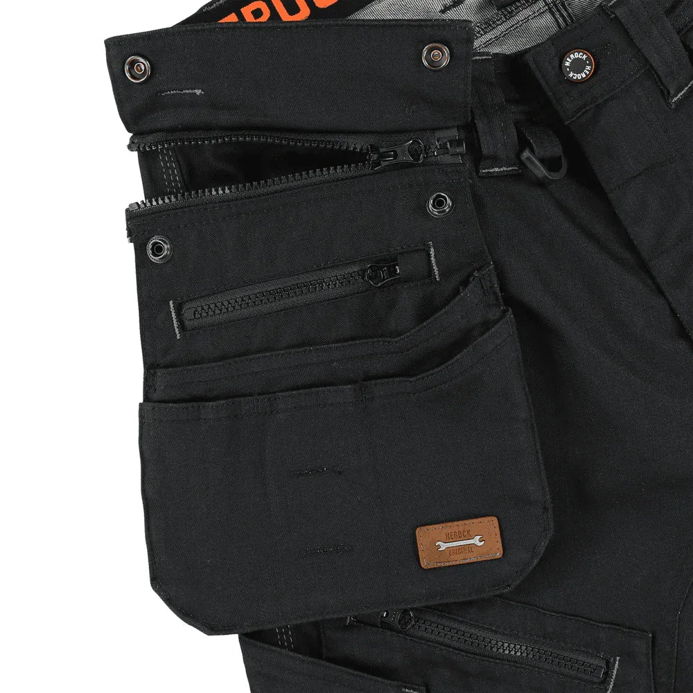 Herock Linx Short Leg Slim Fit Stretch Kneepad Detachable Holster Pocket Jeans Trouser