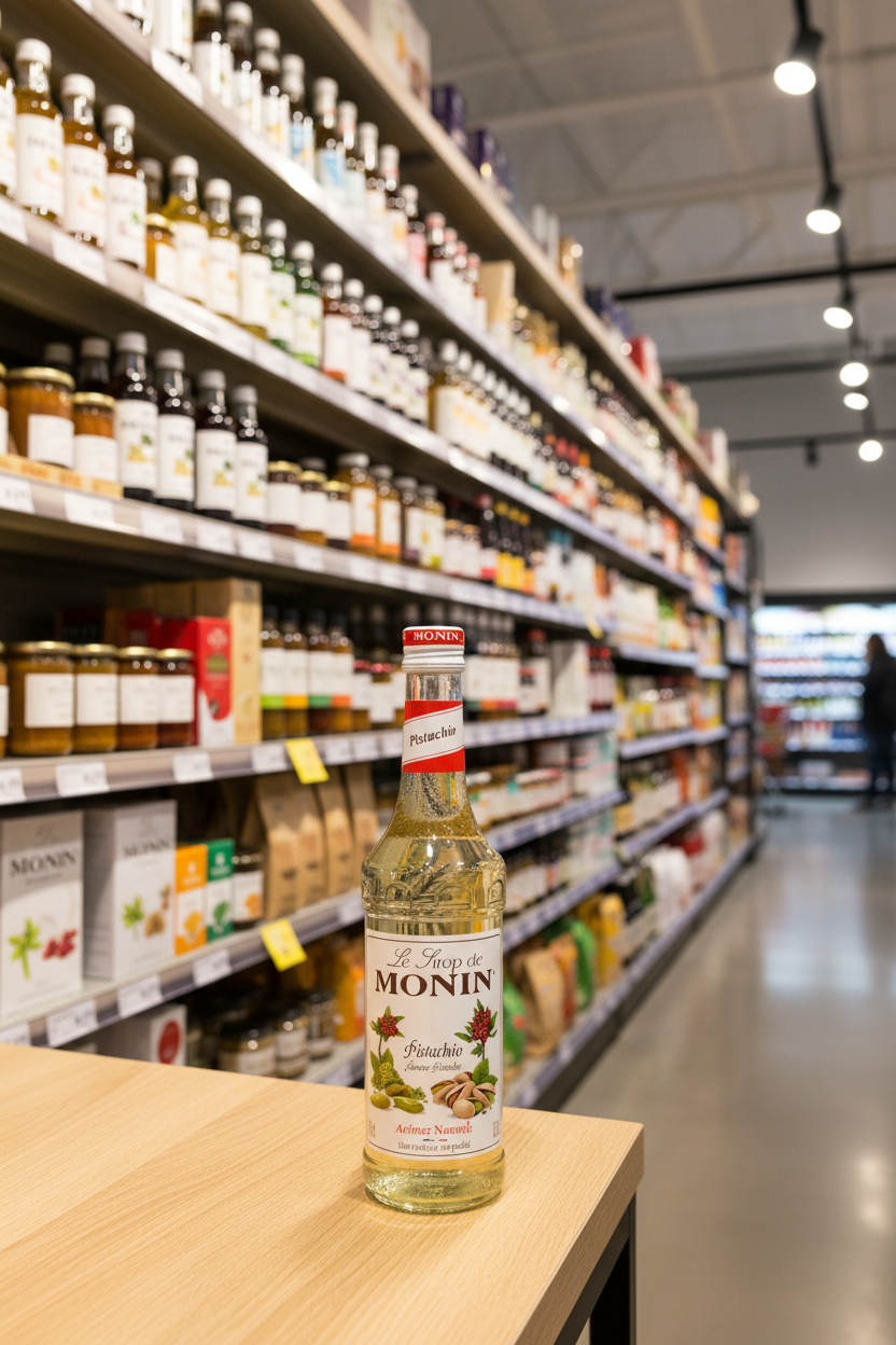 6 x Monin Pistachio Syrup 70Cl