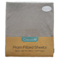 Callowesse Fitted Pram/Carrycot Sheets (2 Pack) - Grey